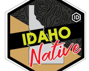 Idaho State Native Sticker 3x3 inch
