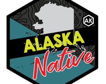Alaska State Native Sticker 4x4 inch