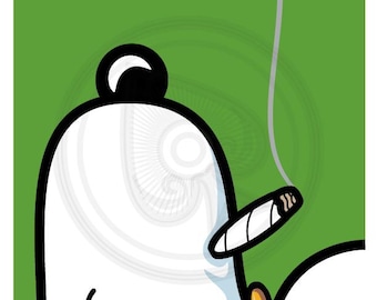 Snoopy Dog Blunt Chill - Pop Art - Wall Art