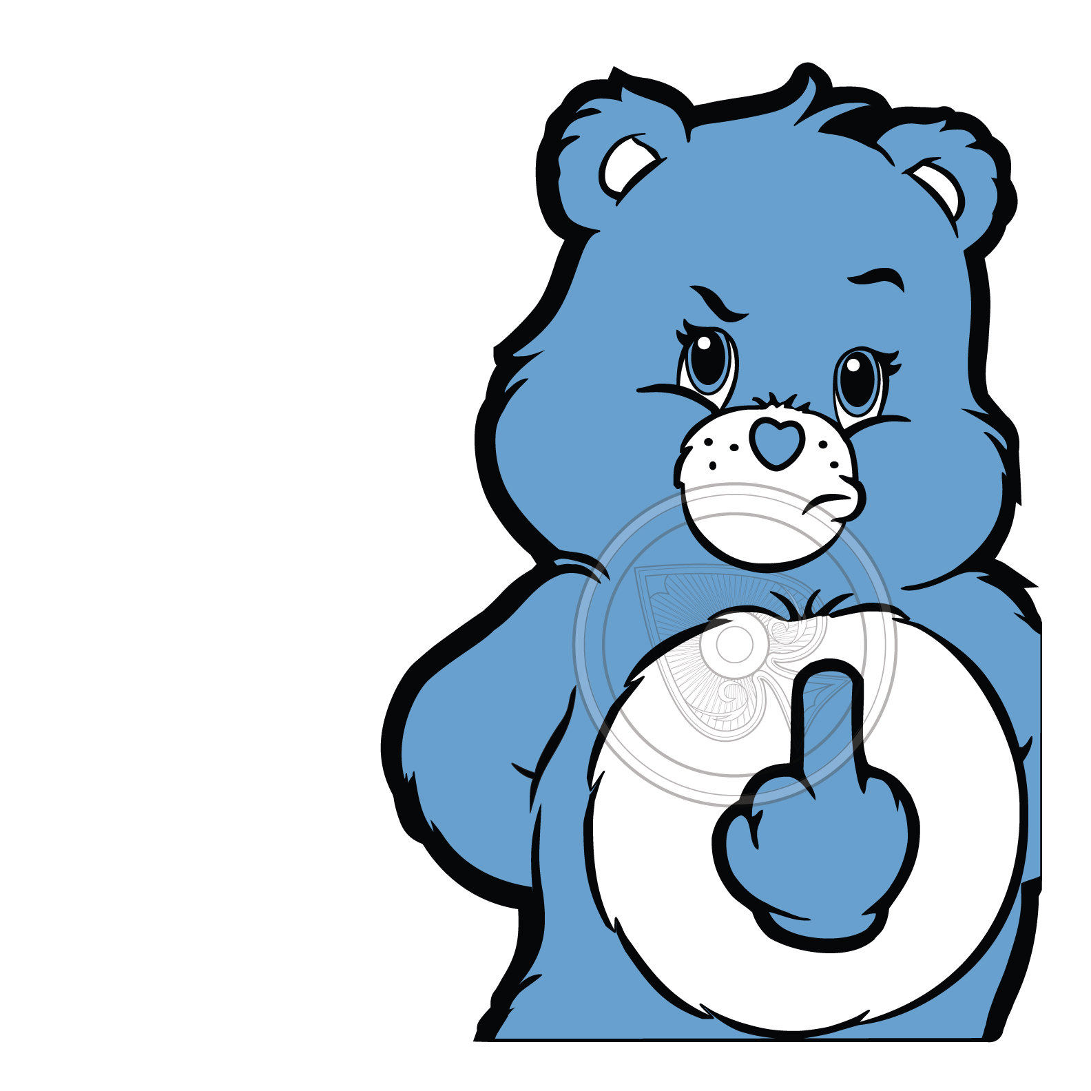 Care Bears Grumpy Bear™ Die Cut Sticker – Care Bears Shop