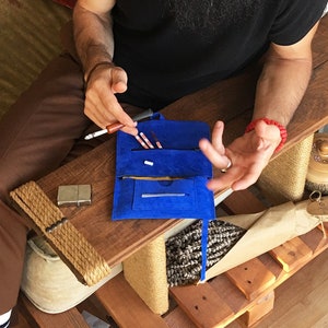 Handcrafted Rolling Tobacco Case, Leather Gift for Men & Women