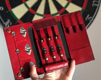 Personalized Leather Dart Case | Gift for Dart Player