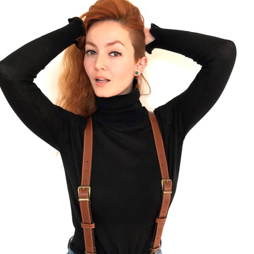 Women Leather Suspenders, Women shops Braces, Ring Bearer Outfit, Rustic Suspenders, Bohemian Accessories, Gift for Her