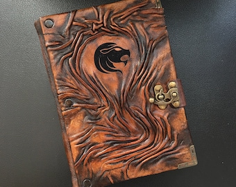 Leo Journal, Zodiac Leather Notebook, Choose Your Sign