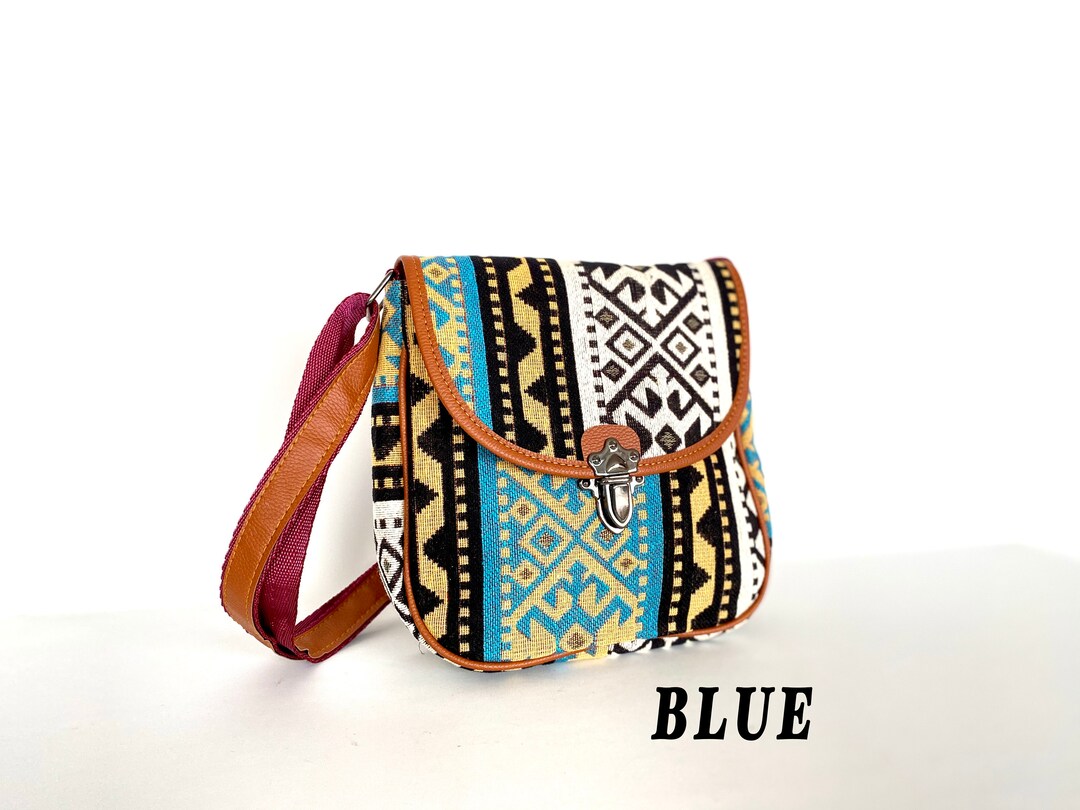 Boho Messenger Bag, Kilim Crossbody Bag, Traditional Woven Rug Bag Etsy