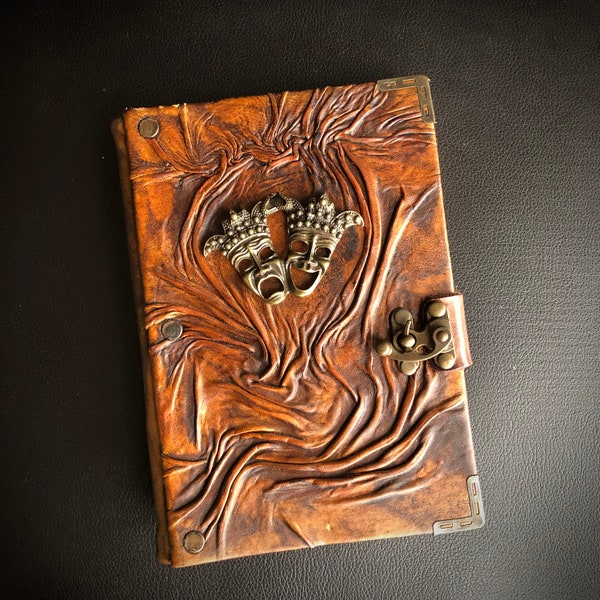 Leather Theatre Journal | Personalized Notebook Playwright Gift | Gift for Actors and Drama Teachers