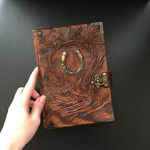 Equestrian Journal, Leather Notebook, Farm Logbook, Equestrian Gift