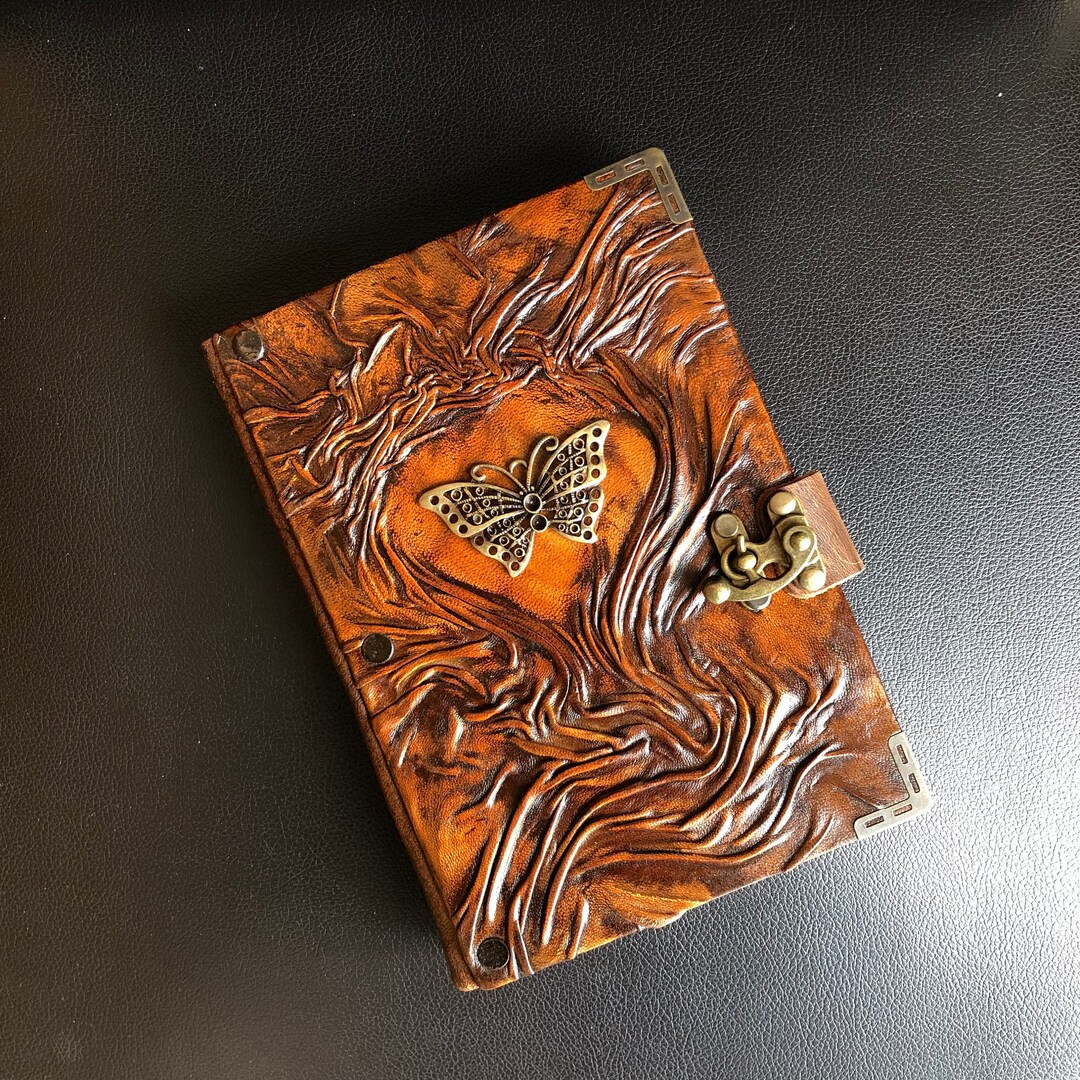 Butterfly Leather Journal, Custom Diary Notebook - Etsy