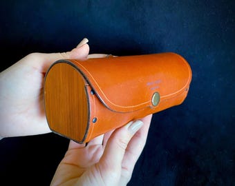 Estuche doble de piel para gafas de sol, regalo para quienes usan gafas