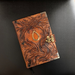 Leather Journal, Water Element Notebook