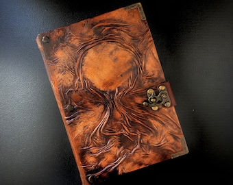 Rustic Leather Notebook, Personalized Leather Journal, Gift for Students