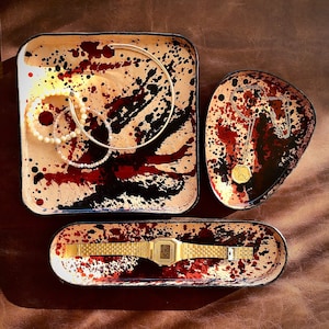 Leather Catchall Tray, Personalized Valet Tray Organizer