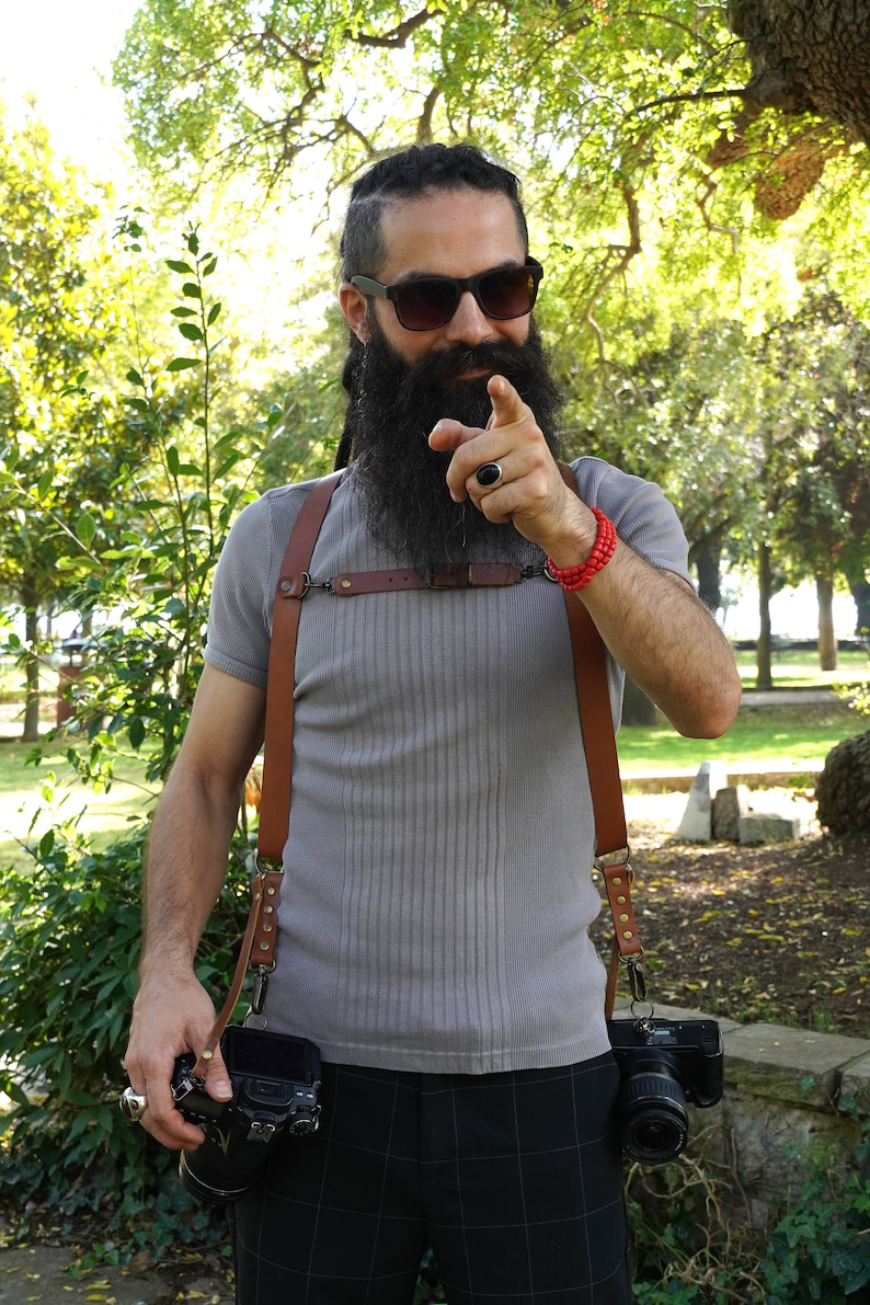 Wedding Camera Harness Leather Multi Camera Harness Dual Etsy