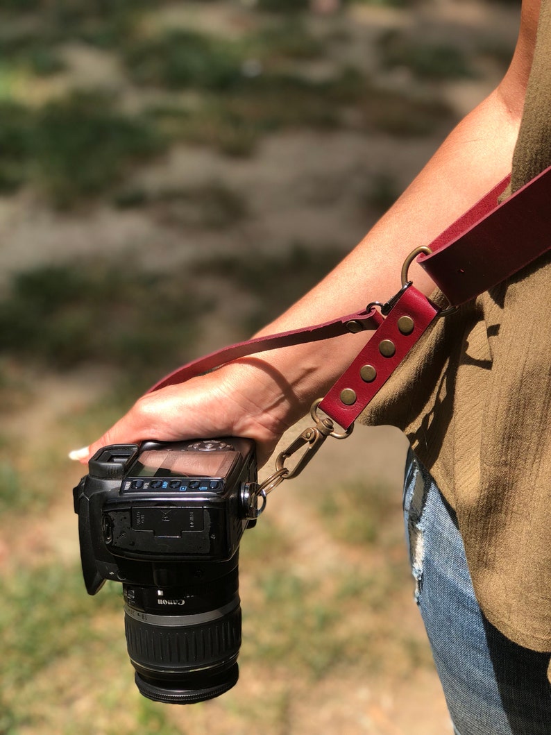 Leather Camera Strap Single Camera Harness Photographer Etsy