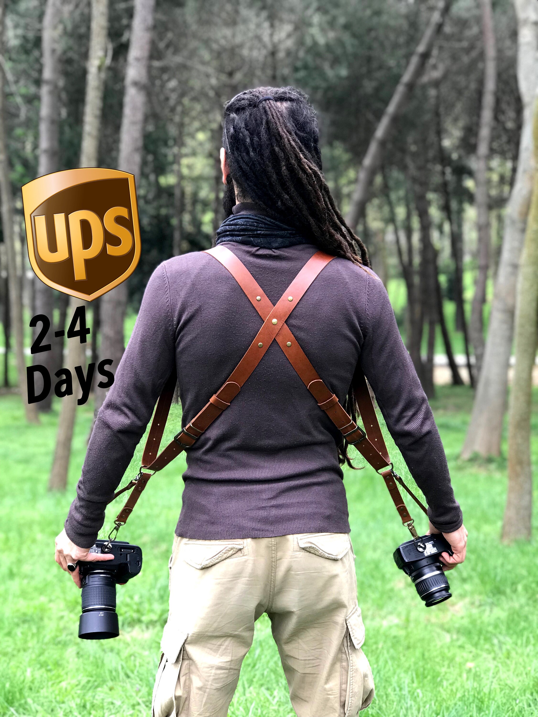 Wedding Camera Harness Leather Multi Camera Harness Dual Etsy UK