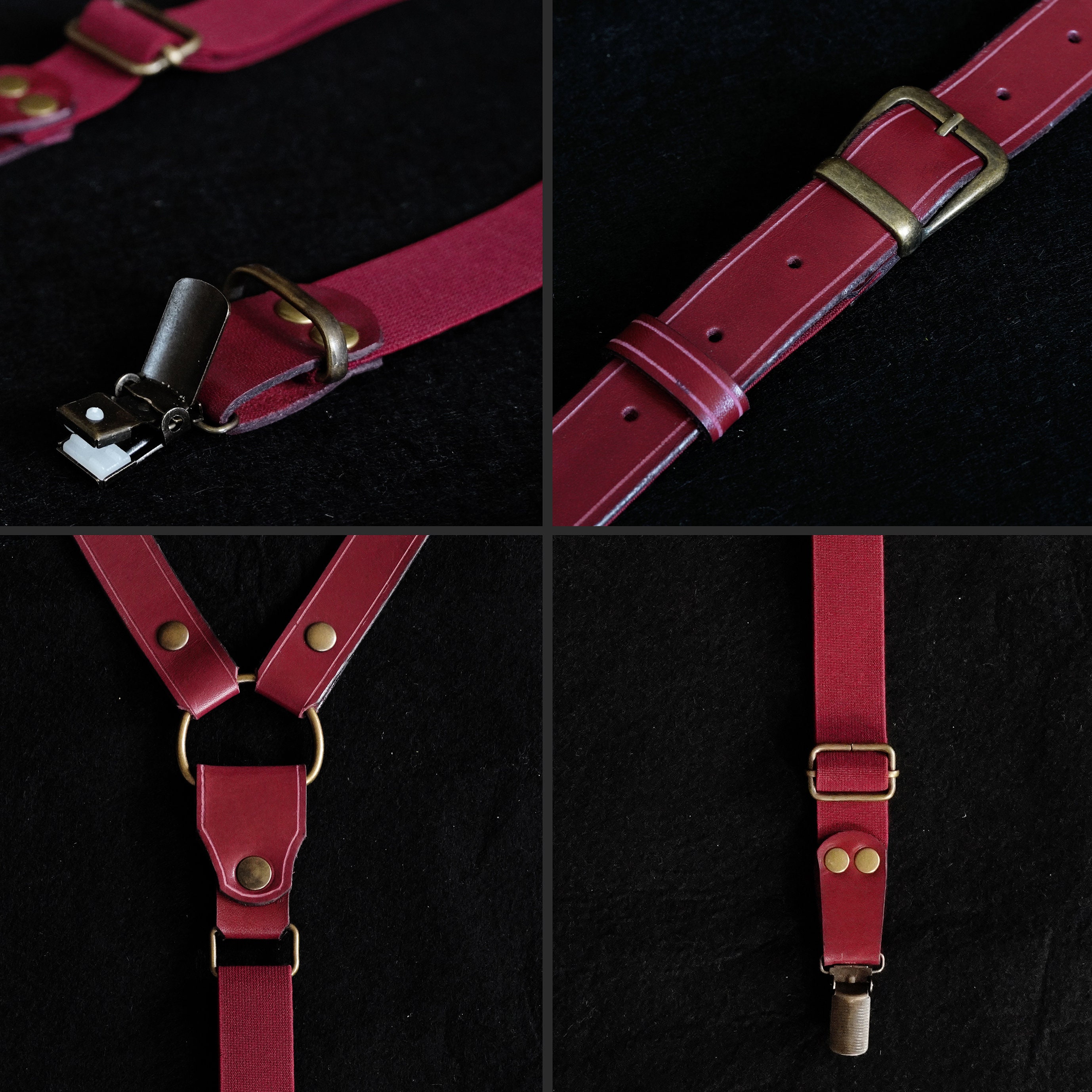 Leather Vintage Suspenders, Ladies Suspenders - Etsy