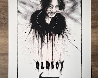 Oldboy-11x14 Movie Poster, Oh Daesu, Cult Film Poster, Witchy Wall Decor, Gothic Home,