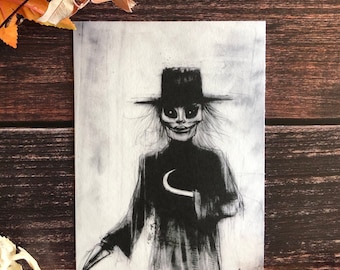 Puppet Master- 5x7  Horror Movie Decor, Dark Artwork Print, Halloween Decor, Cult Film