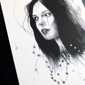 Exorcism 8x10 Art Print, Satanic Wall Decor, Goth Girl Poster, Godless Heathen