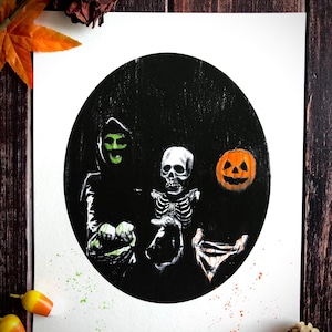 Halloween 3 Season of the Witch-8x10 Dark Art Print, Cult Film Poster, Michael Myers, Silver Shamrock Wall Decor
