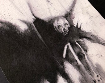 Hellspawn-5x7 Dark Art Print, Satanic, Witchcraft, Comic Book Artwork