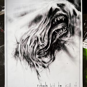 Nobody Left to Kill It-Sci Fi Movie Poster, Thing film decor, Carpenter, 80s Horror Art, Cult Classic