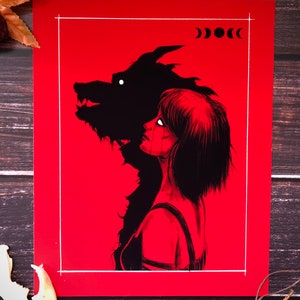 Werewolf- 8x10 Fine Art Print, Witchcraft, Satanic Wall Decor, Lycan Poster