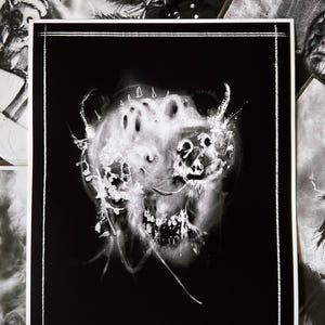 Berith Demon Wall Art- Dark Art Xray Art, Baphomet Poste, Wall Hanging, Gothic Home, Satanic Wall Decor