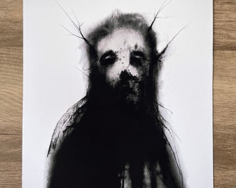 Vile Ashes Print- 8x10 Grim Reaper, Satanic, WItchcraft, Black Phillip, Baphomet, Goat Skull