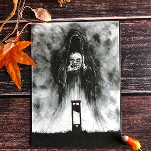 Witch Guillotine- 5x7 Art Print, Witchcraft, Satanic, Grimoire, Spell Book, Book of Shadows, Fantasy Gothic