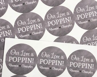 Hop on pop popcorn labels