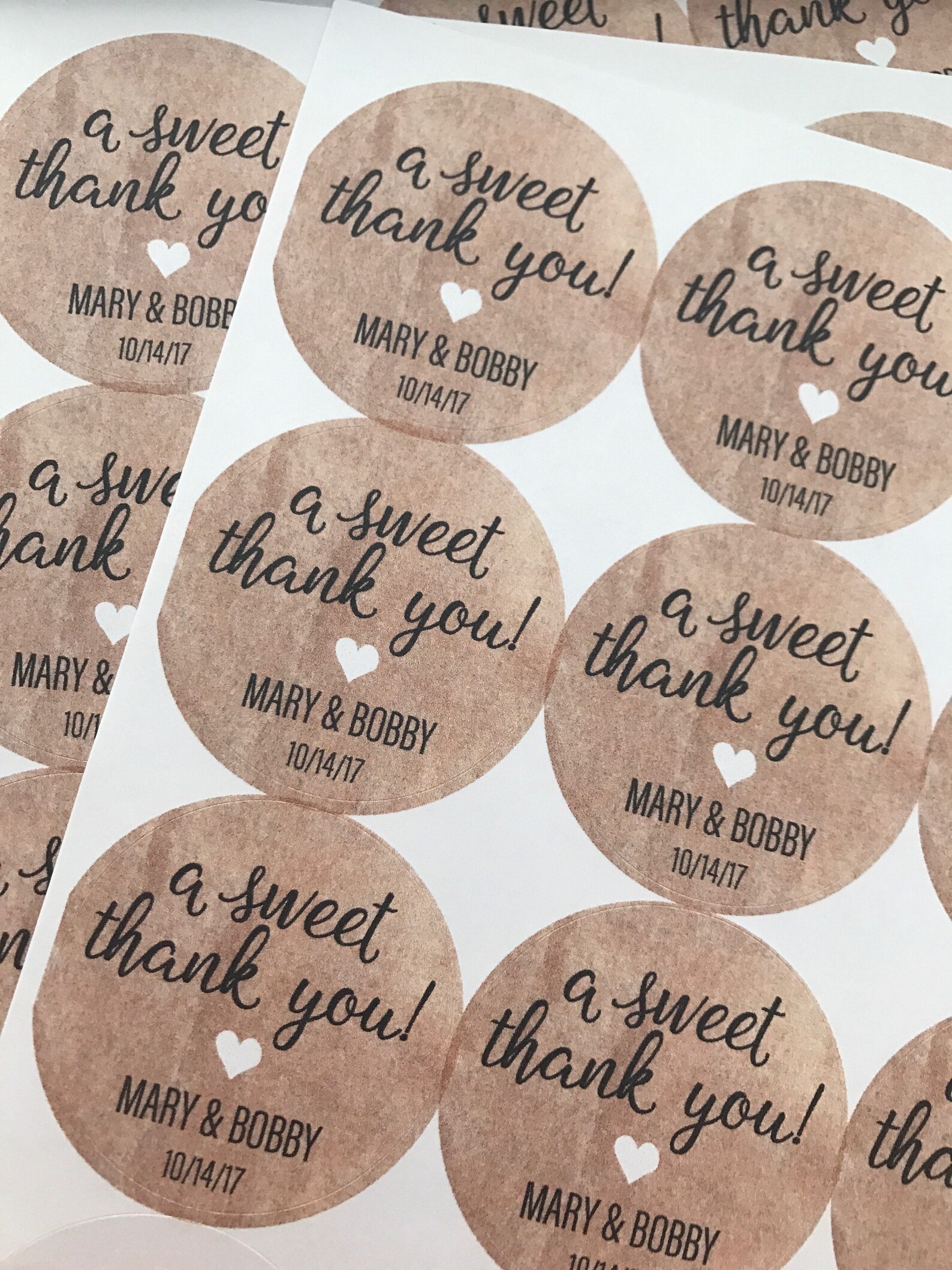Wedding Stickers Thank You Stickers Wedding Thank You | Etsy