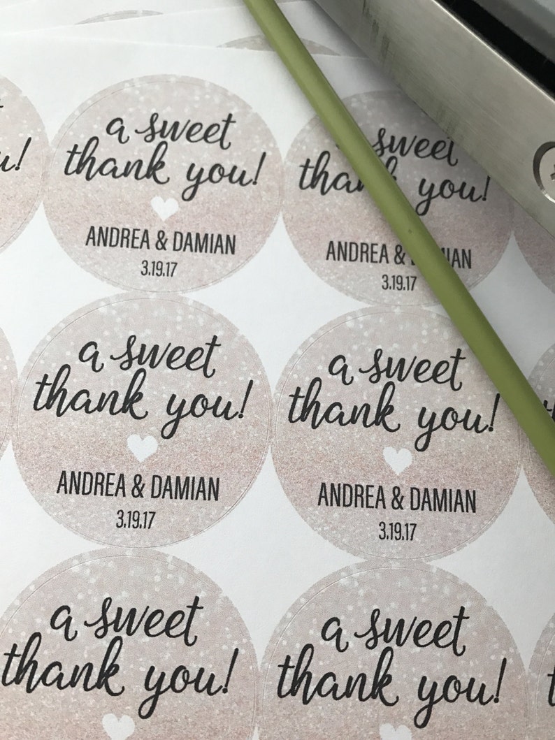 Wedding Stickers Thank You Stickers Wedding Thank You | Etsy