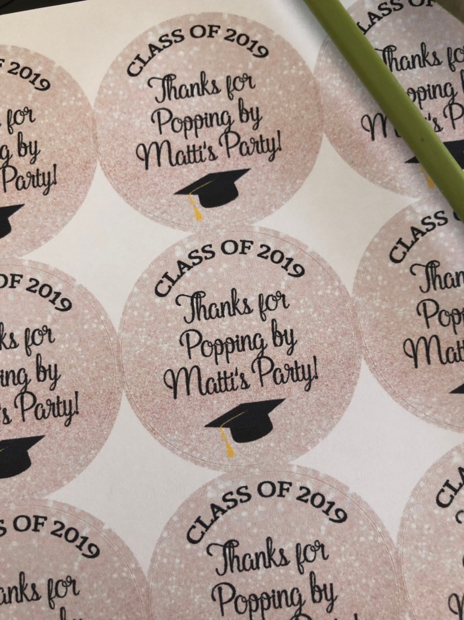 Thanks for Popping By, Graduation Stickers, Thanks for Popping by ...