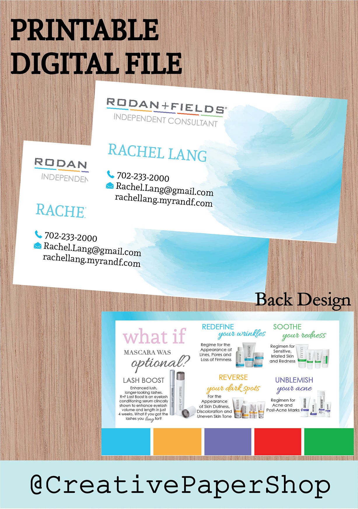 Rodan and Fields, Rodan Fields, Skin Care Products, Printable Rodan and Fields Business Cards, RF, RF Consultant - Etsy rodan-and-fields-rodan-fields-skin-care-products-printable-rodan-and-fields-business-cards-rf-rf-consultant-etsy