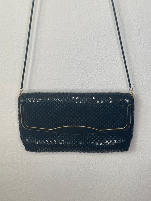 Gilded Black Art Deco Chainmail Crossbody