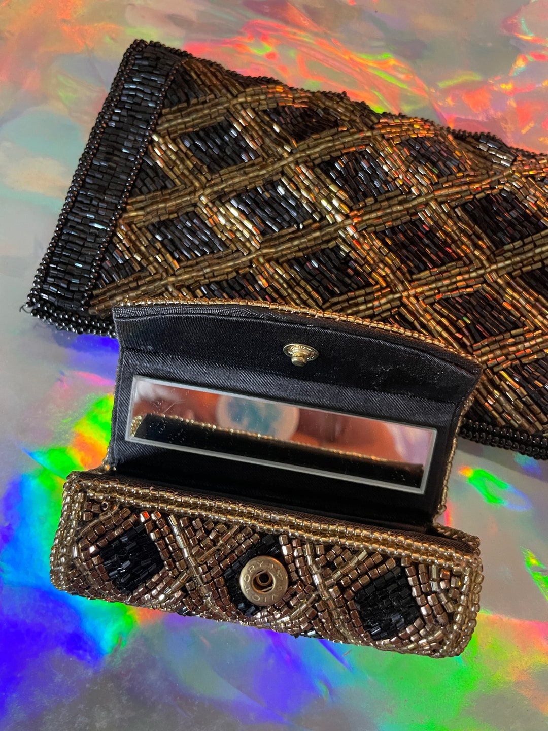 Beaded Eyeglass Case and Lipstick Case Etsy