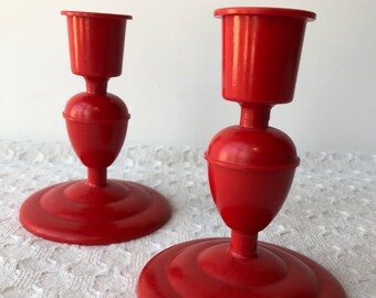 plastic candlesticks