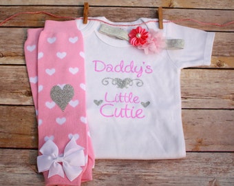 Baby Girl Clothes, Baby Girl Outfit, Baby Girl Take Home Outfit, Daddys Girl Bodysuit, Daddys Girl Outfit, Baby Girl Fathers Day outfit