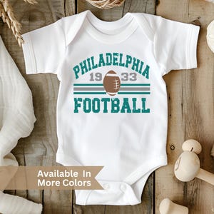 Philadelphia Football Baby Bodysuit- Retro Philadelphia Football Toddler Shirt- Infant Philadelphia Football Apparel- Game Day Baby Bodysuit