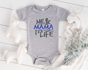 Me And Mama For Life Baby Boy Outfit, Newborn Mamas Boy Bodysuit, Baby Boy Take Home Outfit, Mamas Little Man Bodysuit, Cute Baby Bodysuit