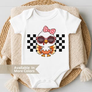 Gobble Gobble Thanksgiving Baby Girl Bodysuit- Toddler Girl Gobble Gobble Shirt- Fall Baby Girl Gift- Little Turkey Newborn Outfit