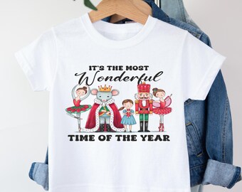 Nutcracker Christmas Baby Bodysuit and Toddler Holiday Shirt Most Wonderful Time Of The Year Outfit Nutcracker Ballet Baby Shower Gift
