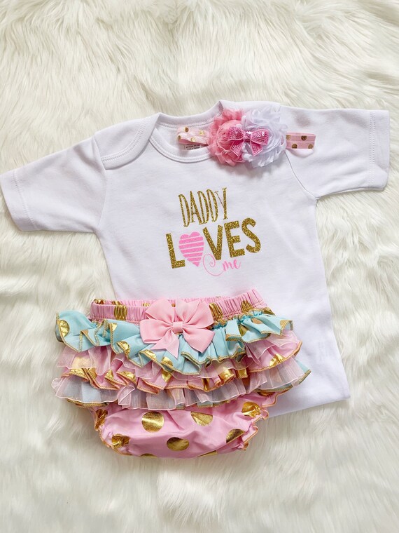 Baby Girl Clothes Daddys Girl Outfit Daddys Girl Bodysuit Etsy