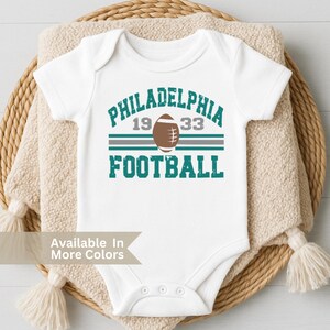 Philadelphia Football Baby Bodysuit- Retro Philadelphia Football Toddler Shirt- Infant Philadelphia Football Apparel- Game Day Baby Bodysuit
