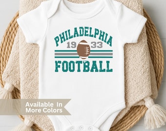 Philadelphia Football Baby Bodysuit - Retro Philadelphia Game Day Toddler Shirt