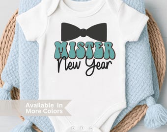 Mister New Year Baby Bodysuit Or Toddler Tee - 2026 Holiday Outfit For Baby Boy