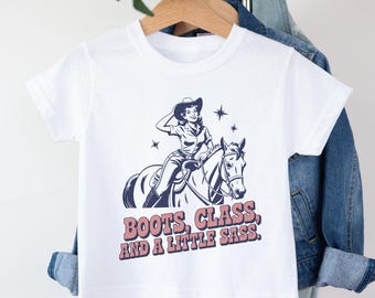 Boot Class And A Little Sass Toddler Shirt - Western Toddler Girl Clothes