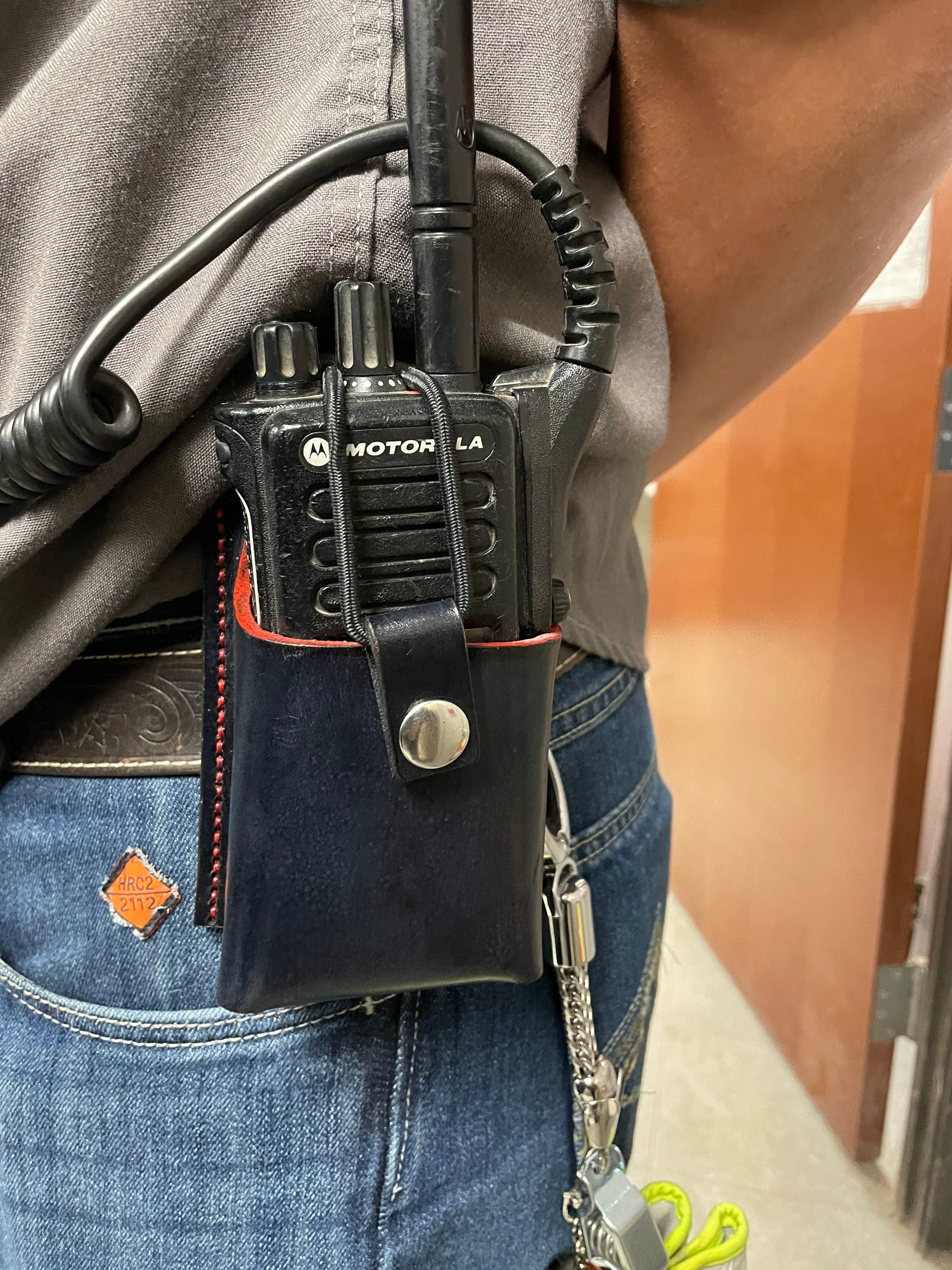 Leather Radio Holster, Customizable Leather Radio Holder, Radio Holder,  Radio Bucket 