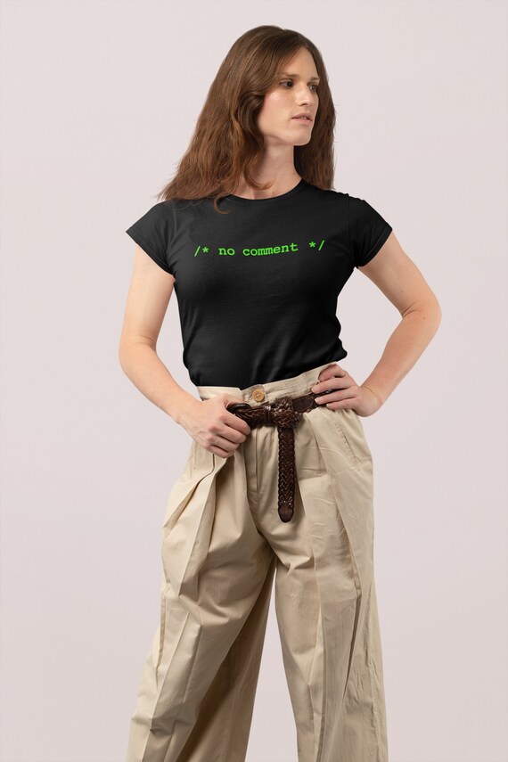 No Comment T-Shirt Funny Programmer Coder Computer Geek Nerd No Comment T-Shirt Funny Programmer Coder Computer Geek Nerd